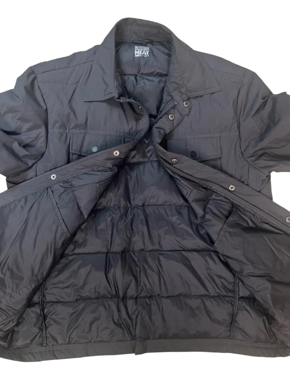 32 Degree Heat Quilted Down Shirt Jacket Mens Large